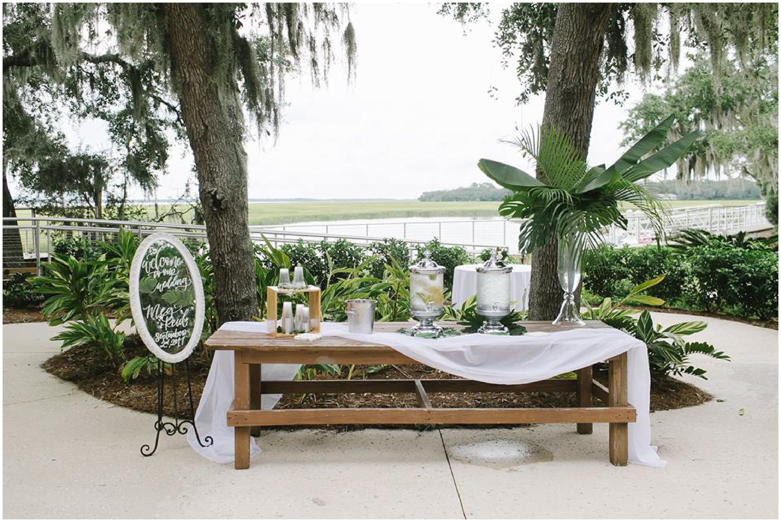 Walkers Landing Reception Centerpieces Omni Amelia Island Plantation