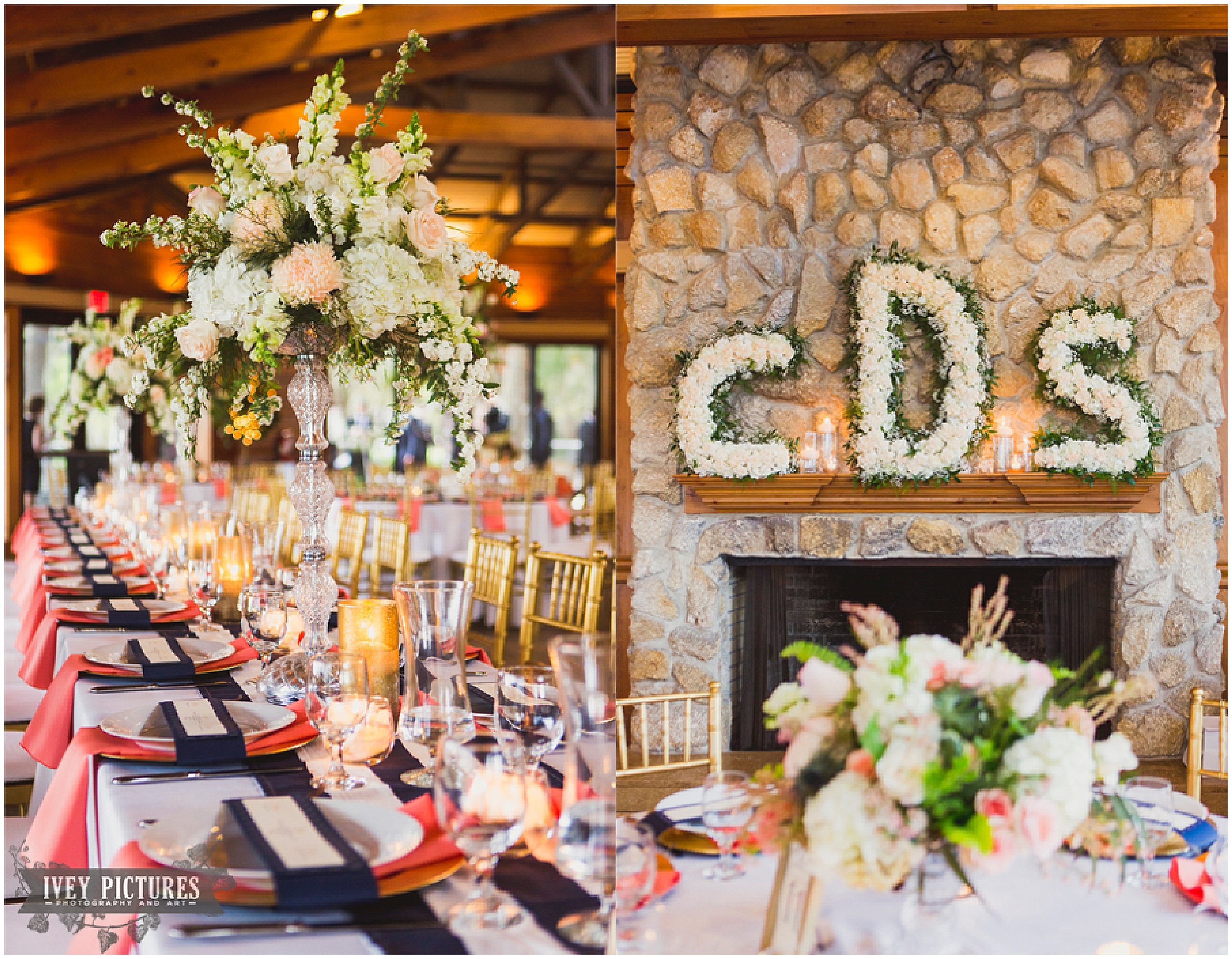 Walkers Landing Reception Centerpieces Omni Amelia Island Plantation